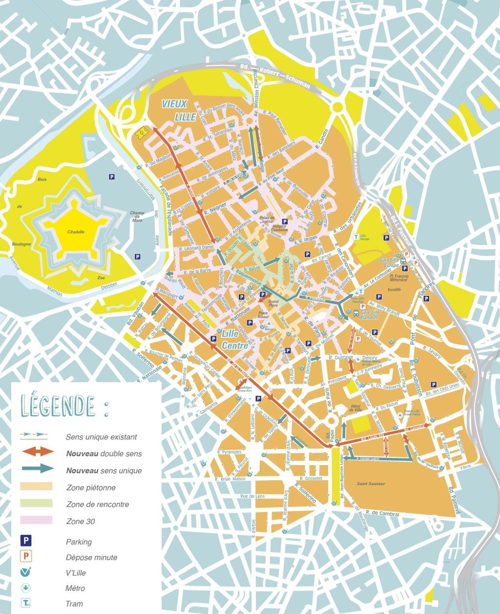 žemėlapis Lille savivaldybės
