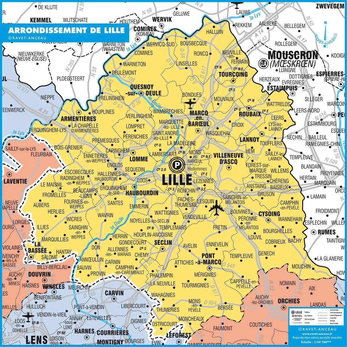 žemėlapis Lille valstybės