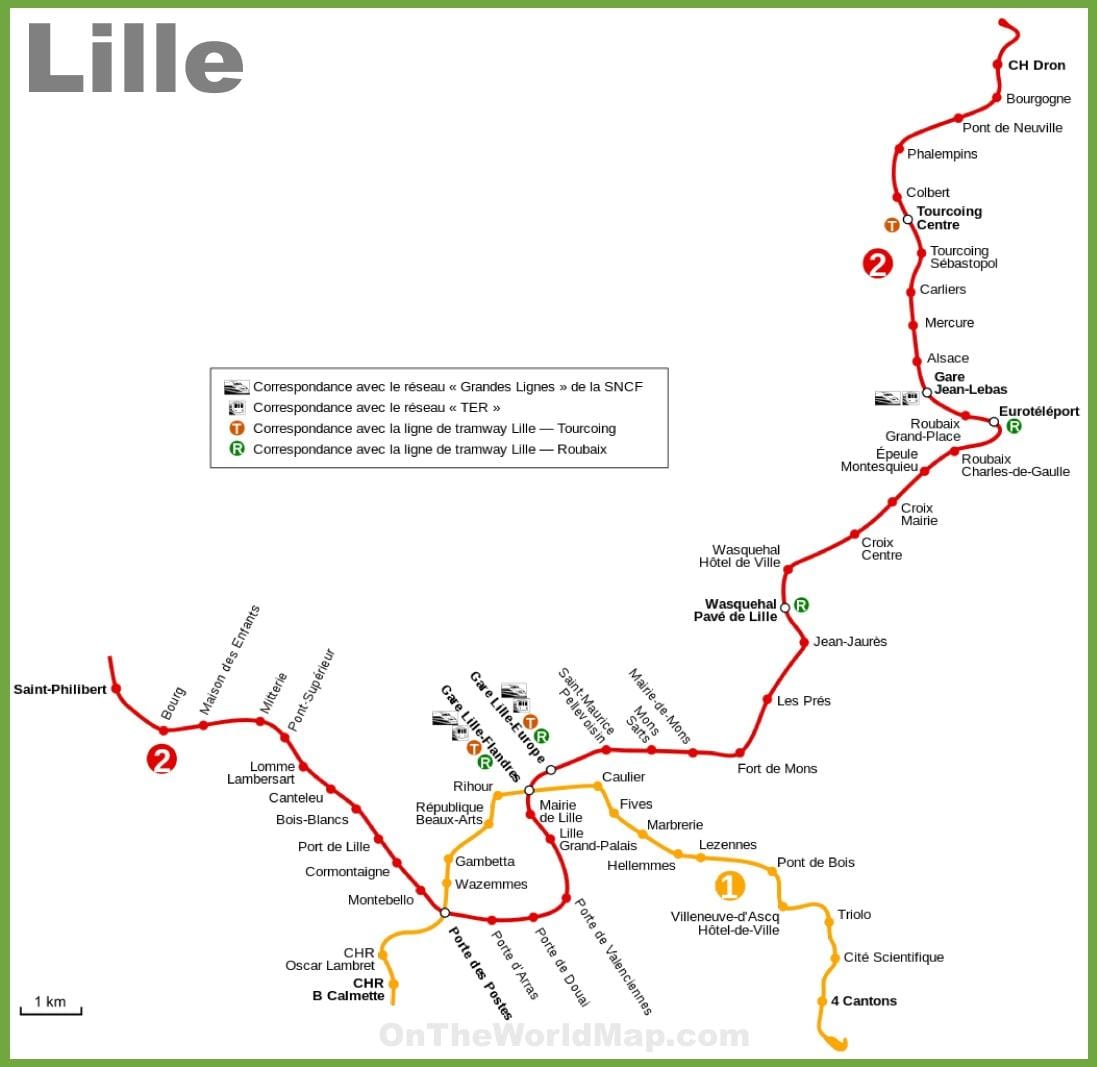 Lille metro žemėlapis