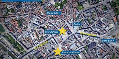 Žemėlapis Lille kalėdų rinkos