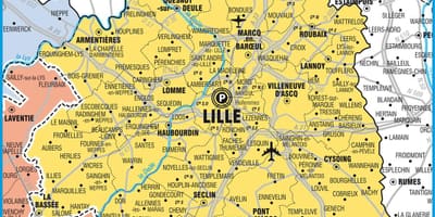 Žemėlapis Lille valstybės